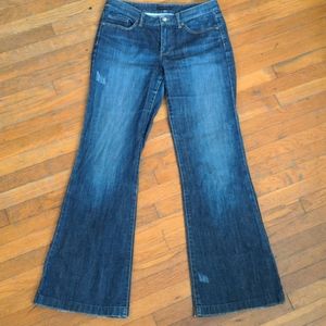 ELIE TAHARI low-rise flare/wide leg jeans